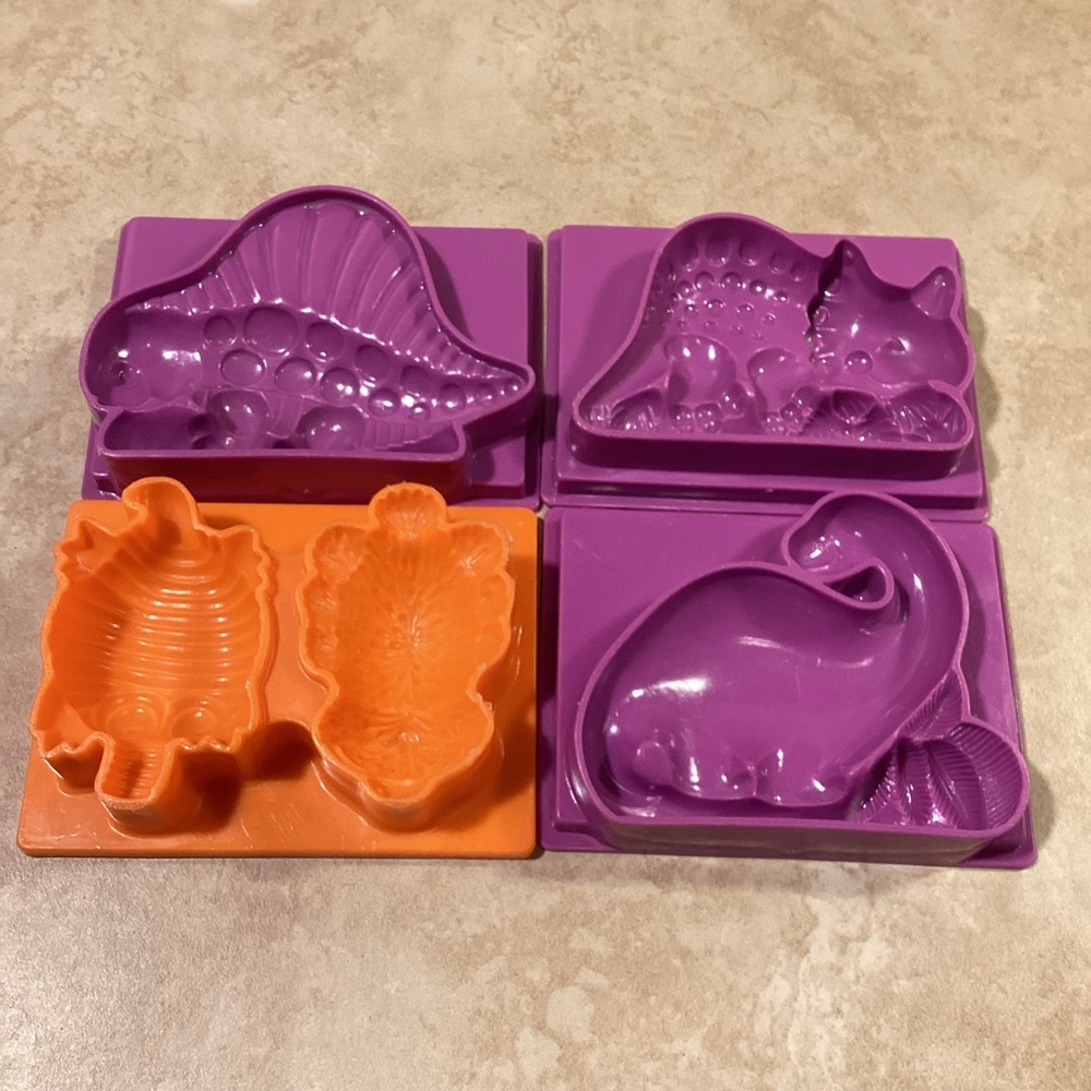 Bundle with Vintage Dinosaur Play Doh Molds and Sesame Street Molds Bu…